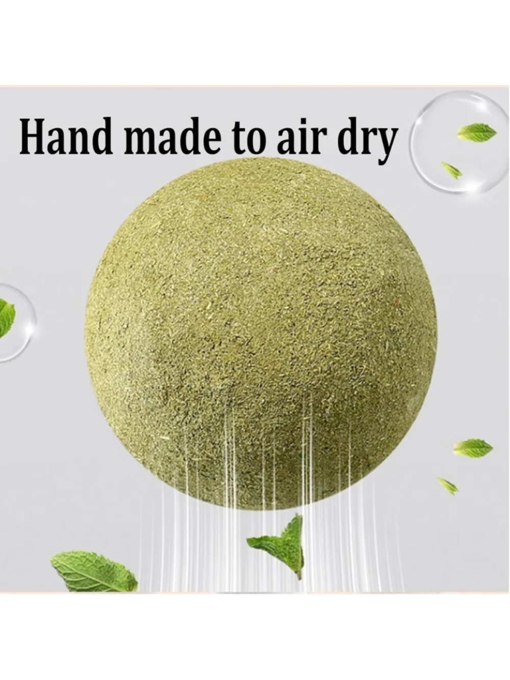 Huge Catnip Ball 3.94 in For Indoor Cats Teeth Cleaning Lick Dental Chew Toys